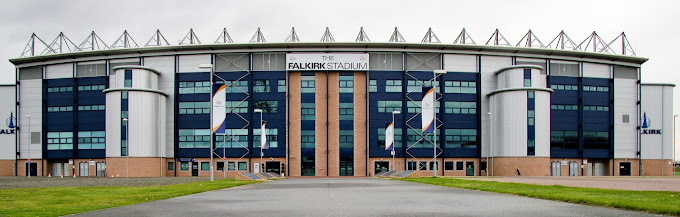 Photograph of the Front entrance to the Falkirk Stadium