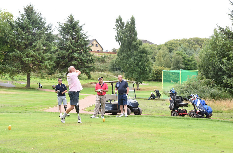 Falkirk Golf Club members playing on a sunny day